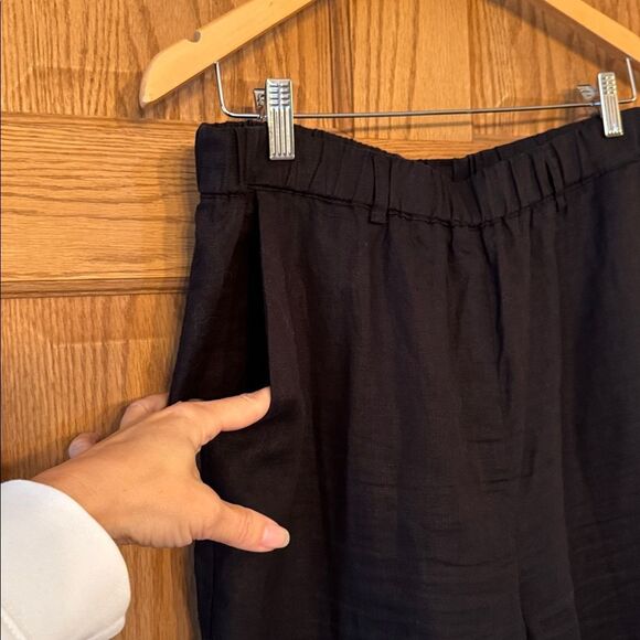 QUINCE 100% European Linen Black Pants - Picture 5 of 13